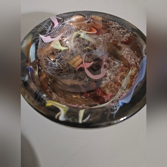 Murano Art Glass Bowl AVEM Zanfirico Bizantino Tutti Frutti Mid Century Glass - Picture 2 of 7